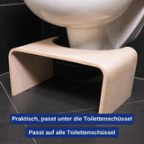 Toilettenhocker Holz Natur