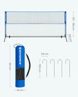 Badminton Netz Set 4 Meter Portabel