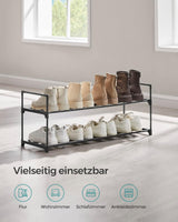 Schuhregal 2 Ebenen Schuh-Organizer Stapelbar