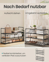 Schuhregal 3 Ebenen Schuhständer Schuh-Organizer