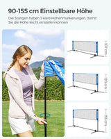 Badminton Netz Set 4 Meter Portabel