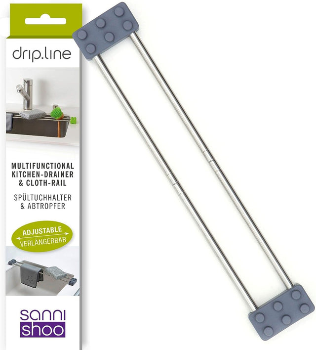 drip.line Spültuchhalter mit Nopen oben grau