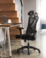 Bürostuhl Ergonomisch Computerstuhl Höhenverstellbar Schwarz