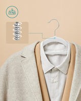 Kleiderbügel Samt 50er Set Weiss