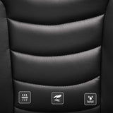 Bürostuhl Ergonomisch Höhenverstellbar Stabil Schwarz von Songmics