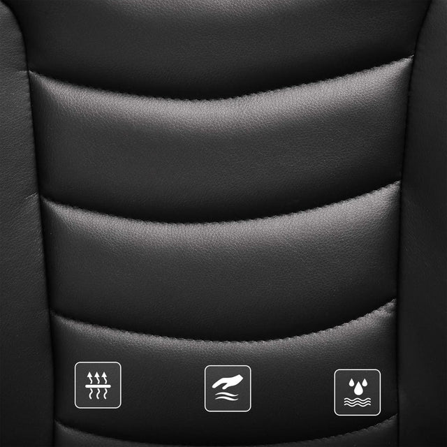 Bürostuhl Ergonomisch Höhenverstellbar Stabil Schwarz von Songmics