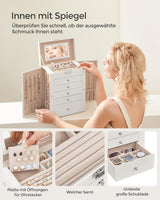 Schmuckkasten Schmuckschatulle mit 6 Ebenen