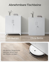 Aktenschrank abschliessbar Stahl Aufbewahrung mattgrau von Songmics