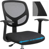 Bürostuhl Verstellbar Drehstuhl Belastbar Schwarz von Songmics