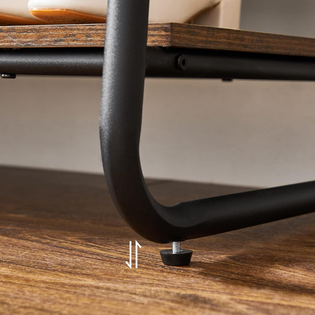 Kleiderständer Garderobe Stahlgestell 6 Haken Vintagebraun von Songmics