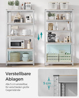 Schwerlastregal 2er Set mit Stahlgestell silbern von Songmics