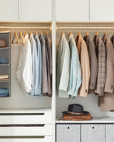 Kleiderbügel Holz 10er Set Einkerbungen im Schulterbereich