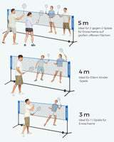 Badminton Netz Set 4 Meter Portabel