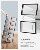 Schuhboxen Schuh-Organizer Kunststoff 18er Set