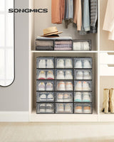 Schuhboxen Schuh-Organizer Kunststoff 18er Set