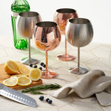 Edelstahl Gin Gläser Silber 4er-Set