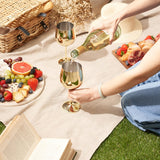 Edelstahl Weingläser Gold 2er-Set