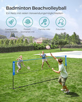 Badminton Netz Set 4 Meter Portabel