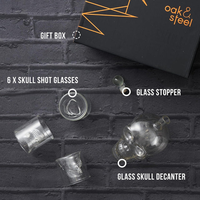 Whisky Gläser & Dekanter Schädel