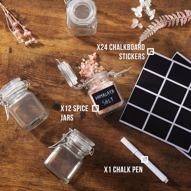 Gewürzgläser mit Deckel 12 Stück