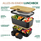 Nestable L Bamboo Black