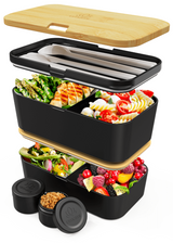 Nestable L Bamboo Black