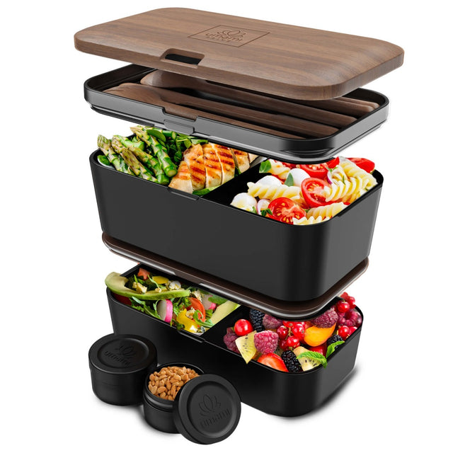 Nestable L Walnut Black Nestable