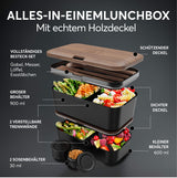 Nestable L Walnut Black Nestable