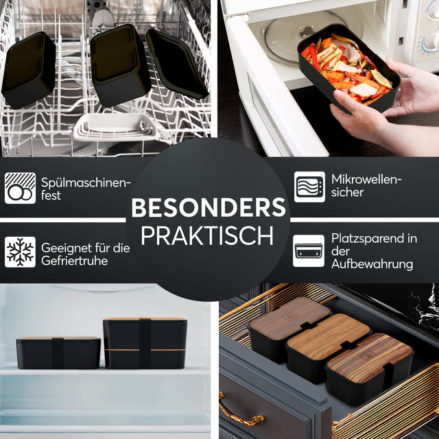 Nestable L Bamboo Black Premium