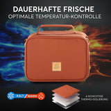 Insulated Lunch Bag Elegant Brown Premium