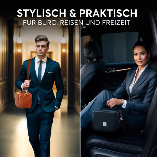 Insulated Lunch Bag Elegant Brown Premium