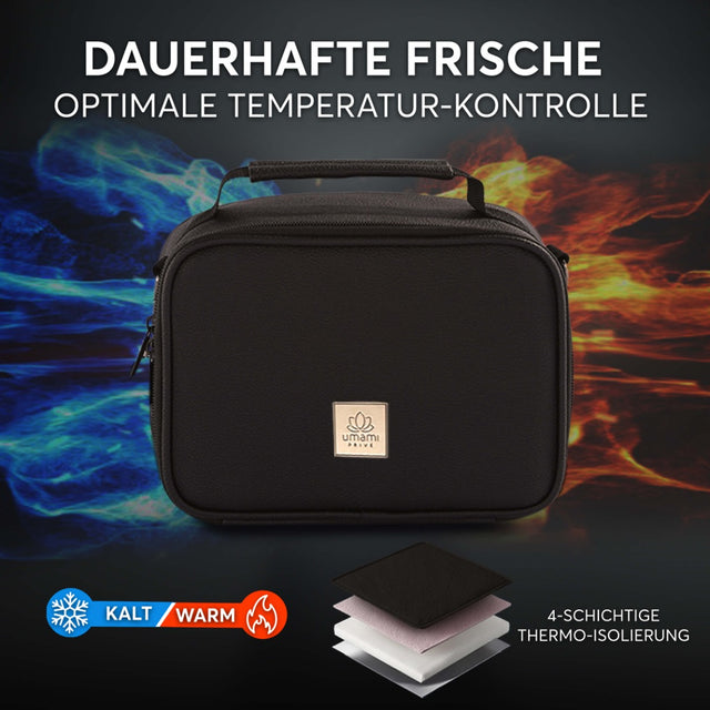 Insulated Lunch Bag Deep Black Premium