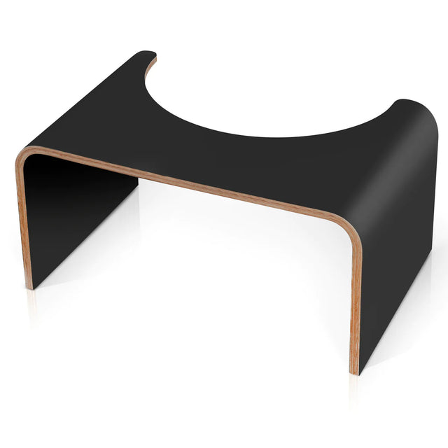Toilettenhocker Holz Schwarz