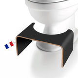 Toilettenhocker Holz Schwarz