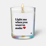 Duftkerze Rainbow Flowery Light me when you want to make love