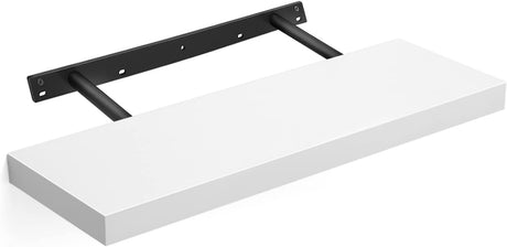 Wandregal MDF / Spanplatte Schweberegal Weiss 60cm von Songmics