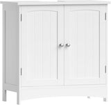 Waschbeckenunterschrank Badschrank mit Türen Weiss von Songmics