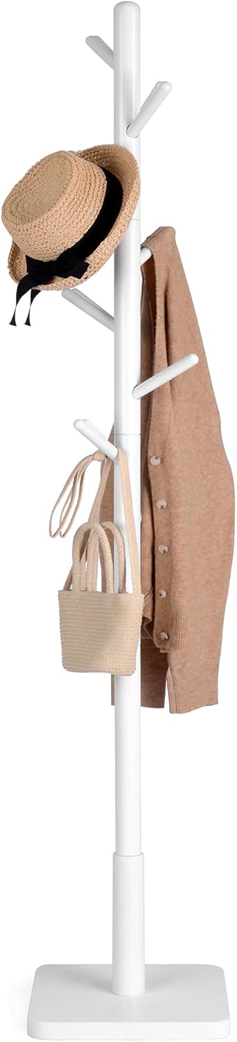 Garderobenständer Massivholz Baumform Wolkenweiss