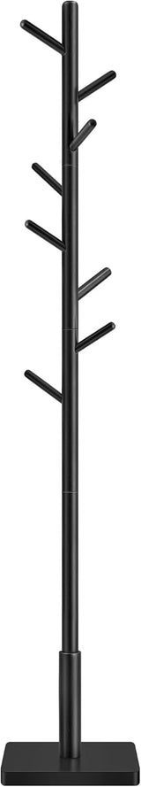 Garderobenständer Massivholz Baumform Tintenschwarz