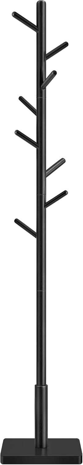 Garderobenständer Massivholz Baumform Tintenschwarz