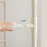 Kleiderständer Metall mit Ablage Weiss