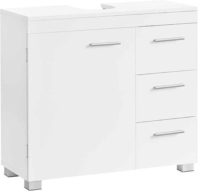 Waschbeckenunterschrank mit Schubladen wolkenweiss von Songmics