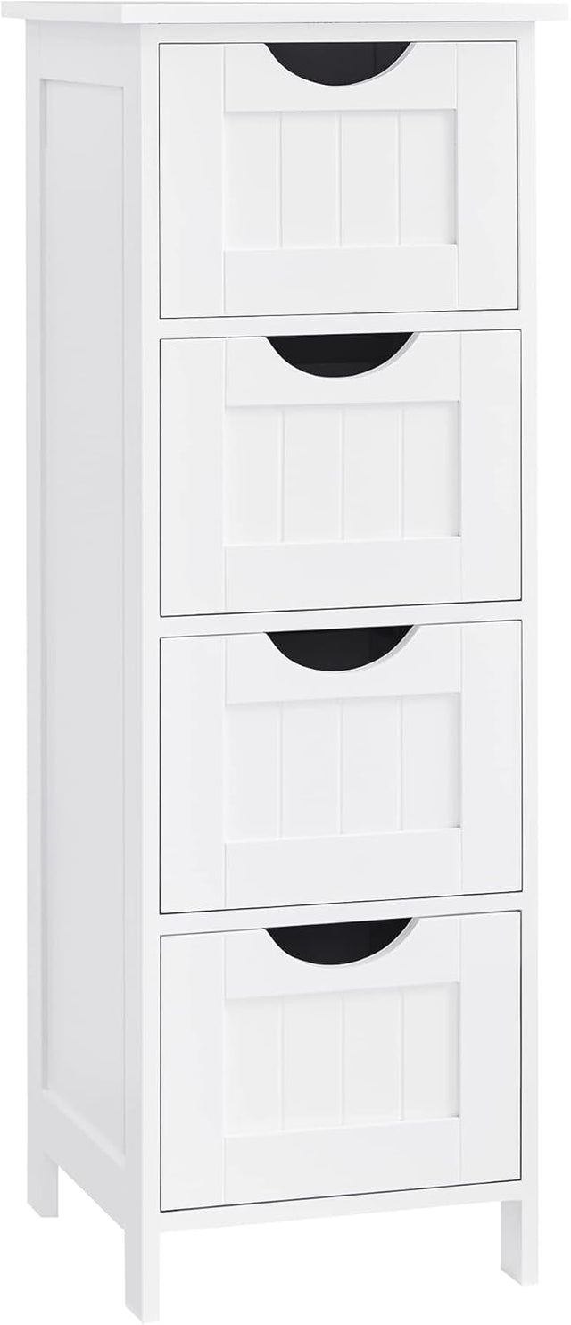 Badezimmerschrank mit Schubladen modern weiss