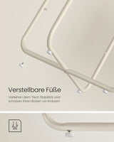 Beistelltisch rund mit Stauraum naturbeige