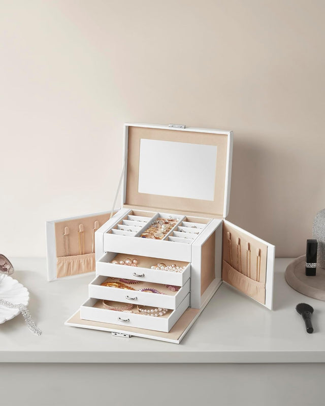 Schmuckkästchen mit Spiegel Schloss Wolkenweiss