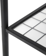 Kleiderständer mit Regal Stahl Mattschwarz