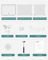 Schuhregal mit 6 Fächern wolkenweiss von Songmics