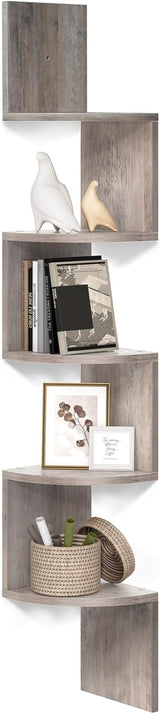 Eckregal Wandregal 5 Ebenen Greige