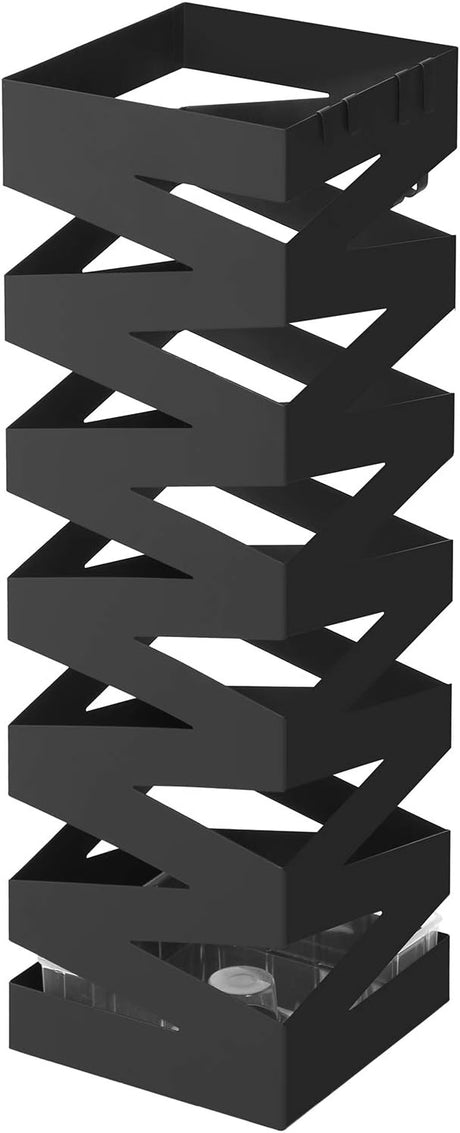 Regenschirmständer Metall quadratisch schwarz von Songmics