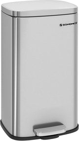 Mülleimer Küche 30L Softclose silbern